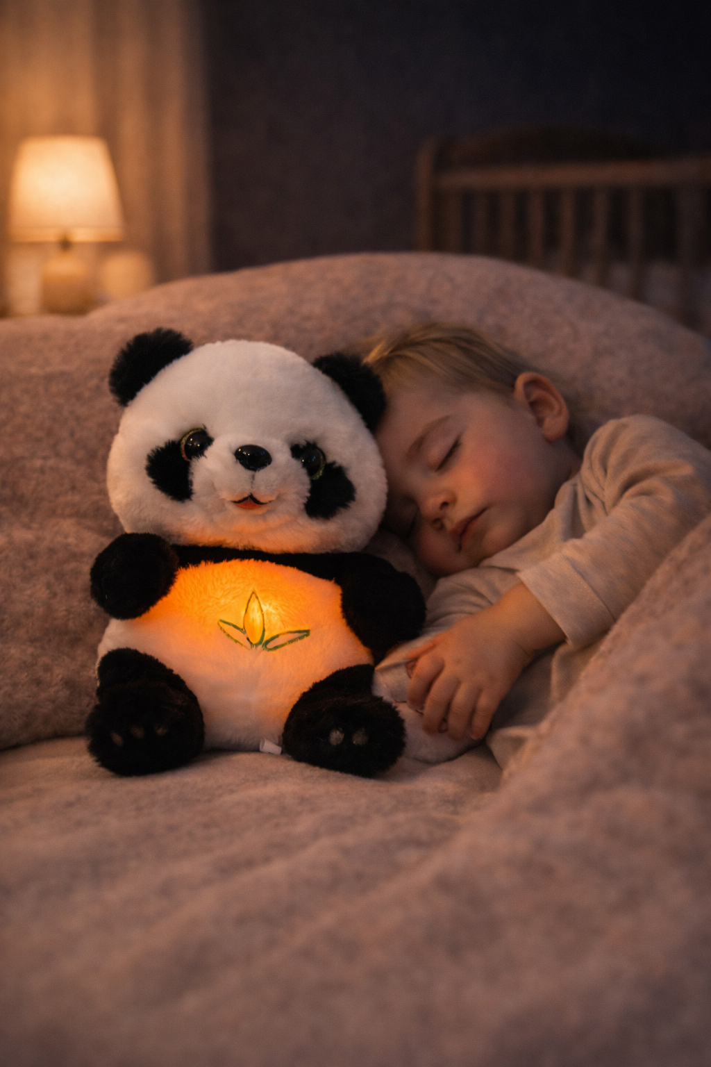 SoothiePal™ Breathing Panda Plush – Calming Sleep Toy with Heartbeat & Night Light for Babies & Kids
