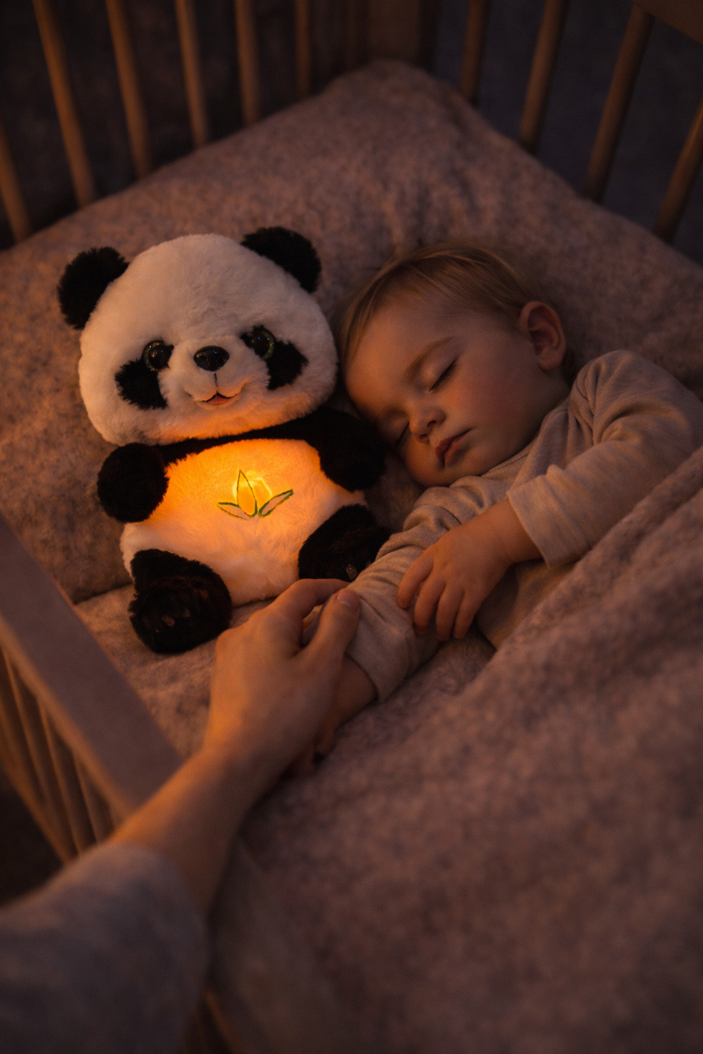SoothiePal™ Breathing Panda Plush – Calming Sleep Toy with Heartbeat & Night Light for Babies & Kids