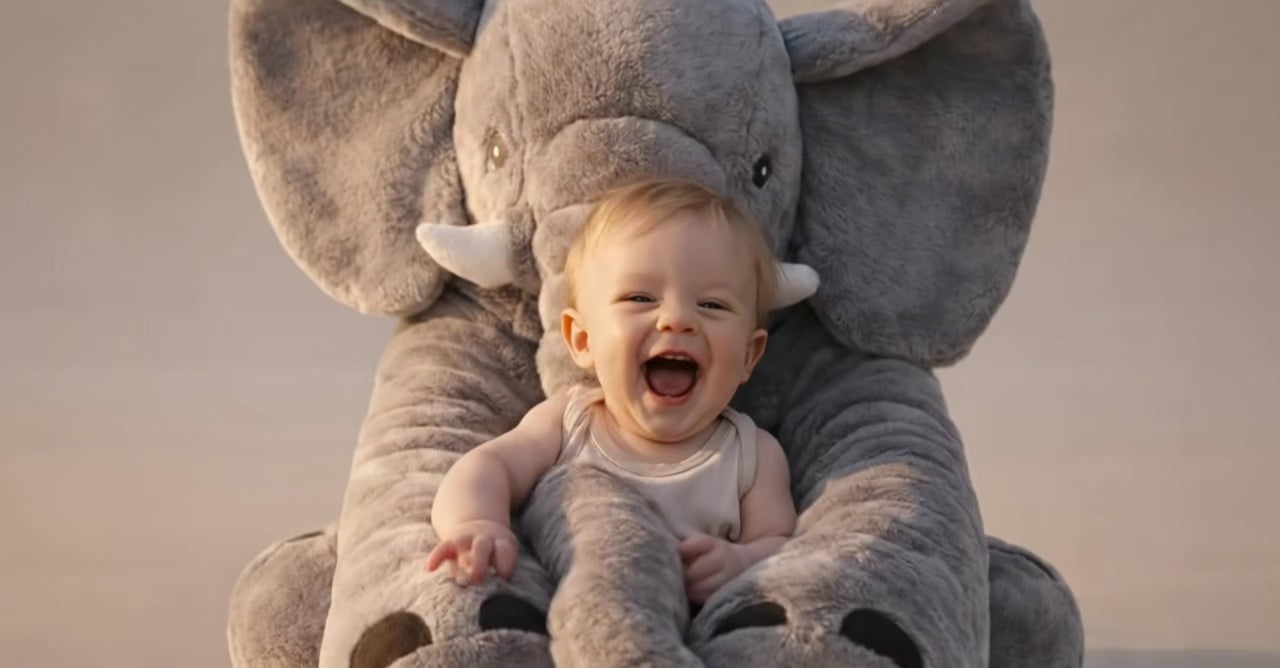 Soothie Cuddle Elephant™ – Ultra‑Soft Plush Pillow & Sleep Buddy